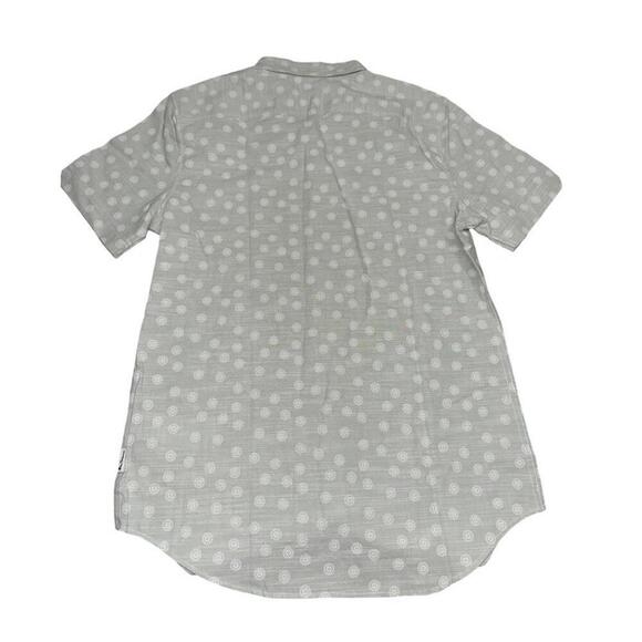 Ben Sherman Shirt Mens Small Green Dots Textured Slub Stretch Short Sleeve NWT - Picture 5 of 5